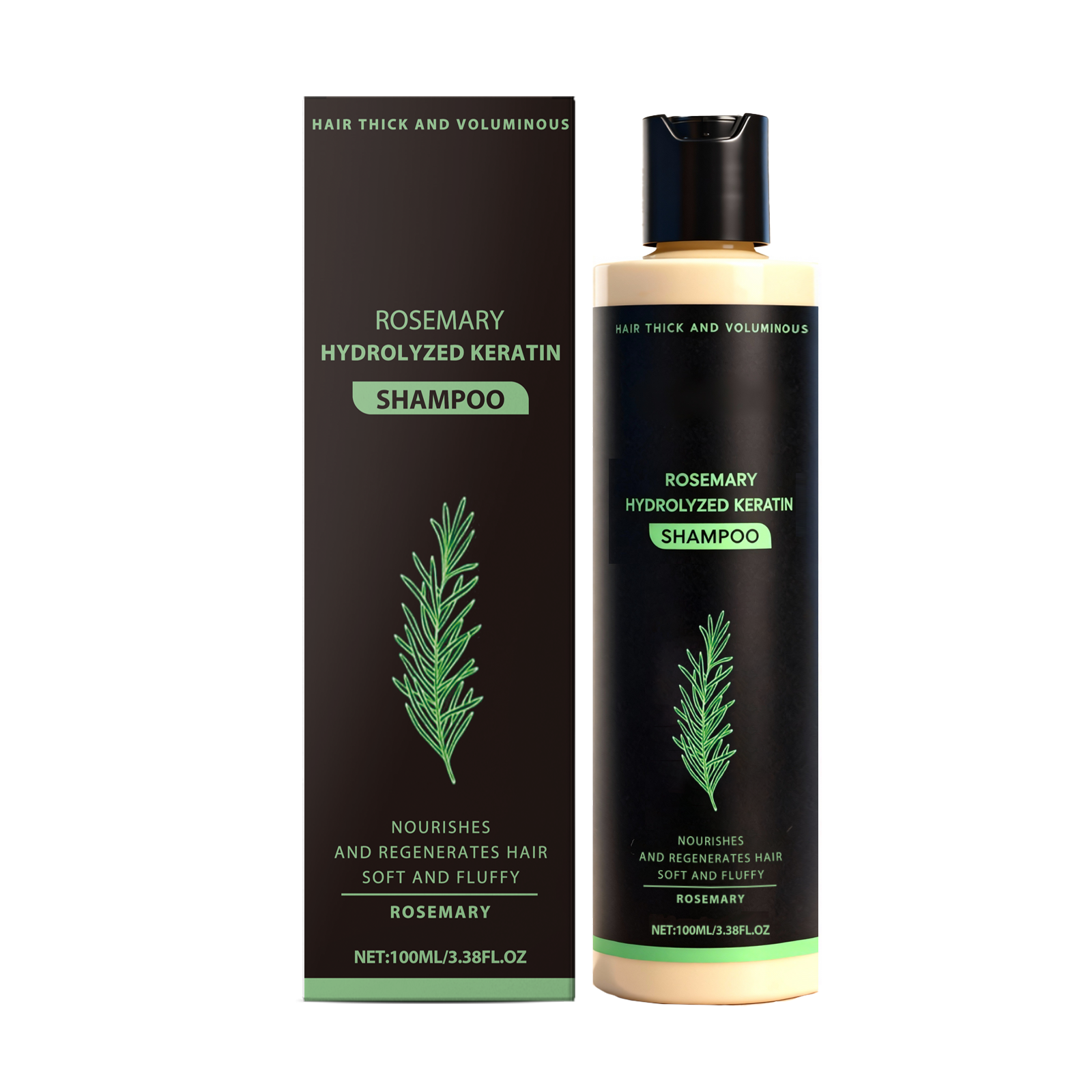 Rosemary Shampoo Moisturizing Cleansing Scalp Hair Refreshing Soft Herbal Extract Light Floating Hair Care Product