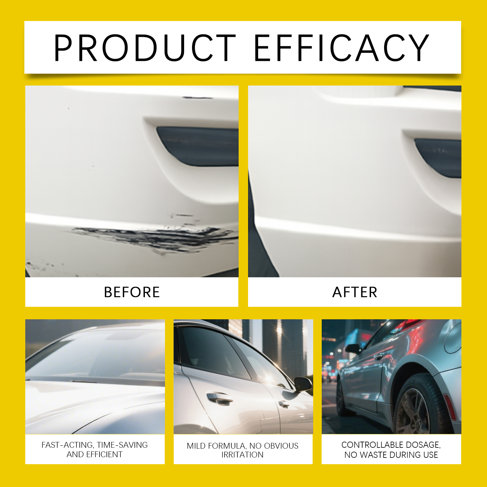 Car Scratch Care Kit Body Paint Polishing Renew Brightening Daily Maintenance Care Light Scratch Removal