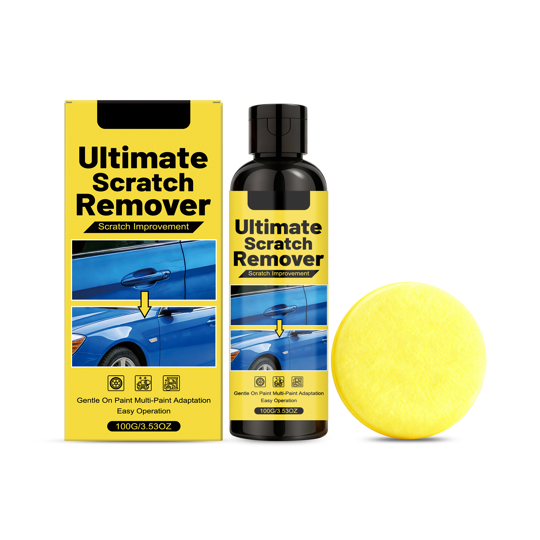 Car Scratch Care Kit Body Paint Polishing Renew Brightening Daily Maintenance Care Light Scratch Removal