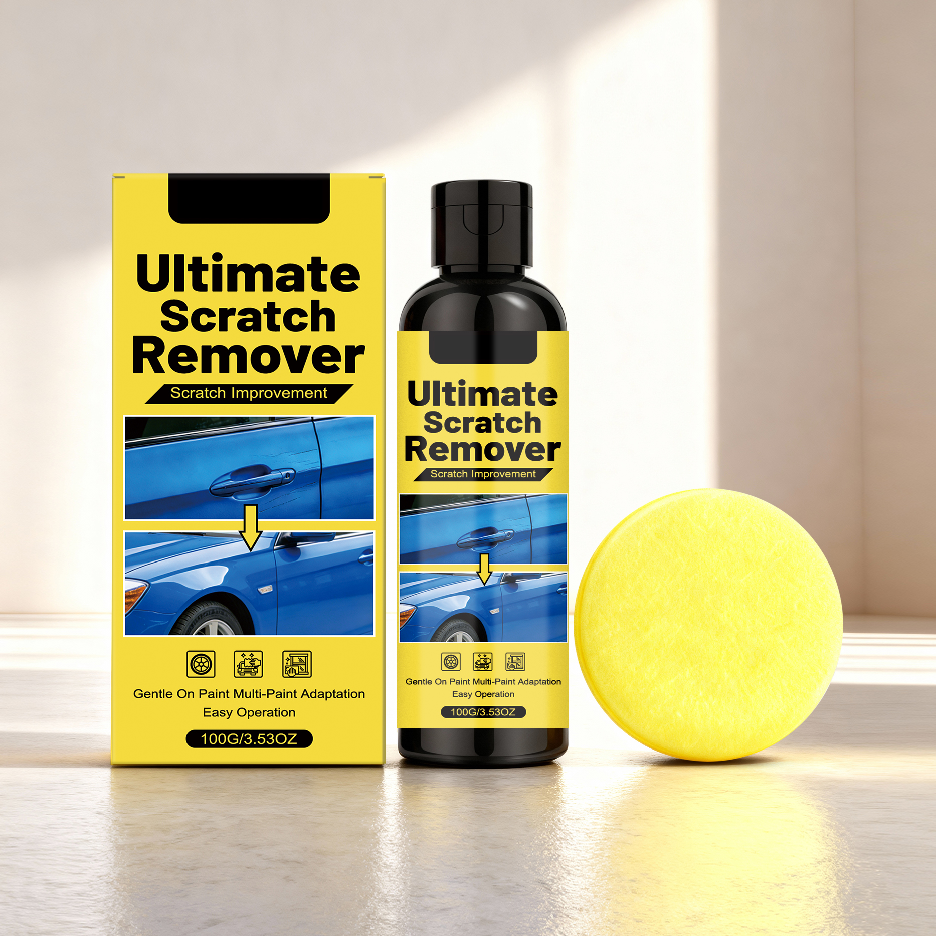 Car Scratch Care Kit Body Paint Polishing Renew Brightening Daily Maintenance Care Light Scratch Removal