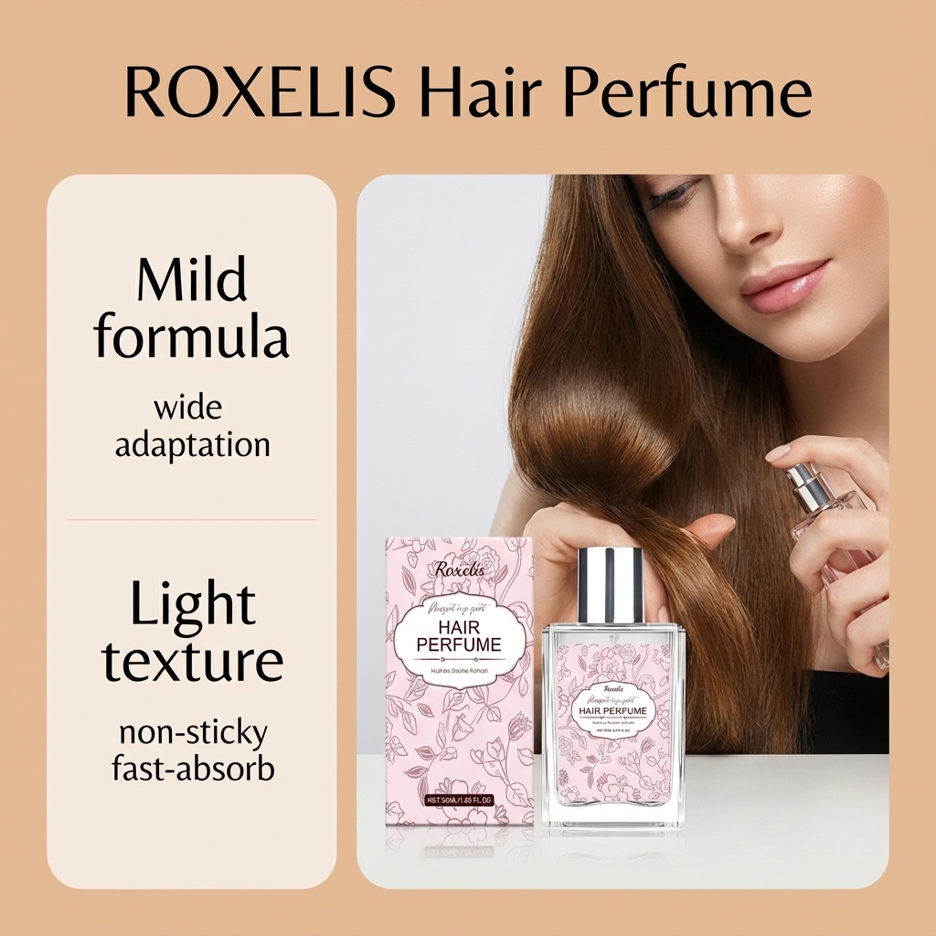 Soft Rose Scent Hair Fragrance Mild Natural Fresh Elegant Light Perfume Daily Portable Hair Fragrance Spray