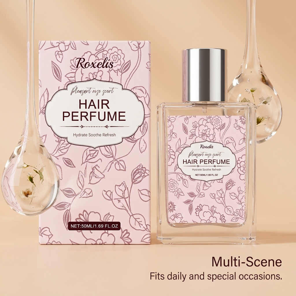 Soft Rose Scent Hair Fragrance Mild Natural Fresh Elegant Light Perfume Daily Portable Hair Fragrance Spray