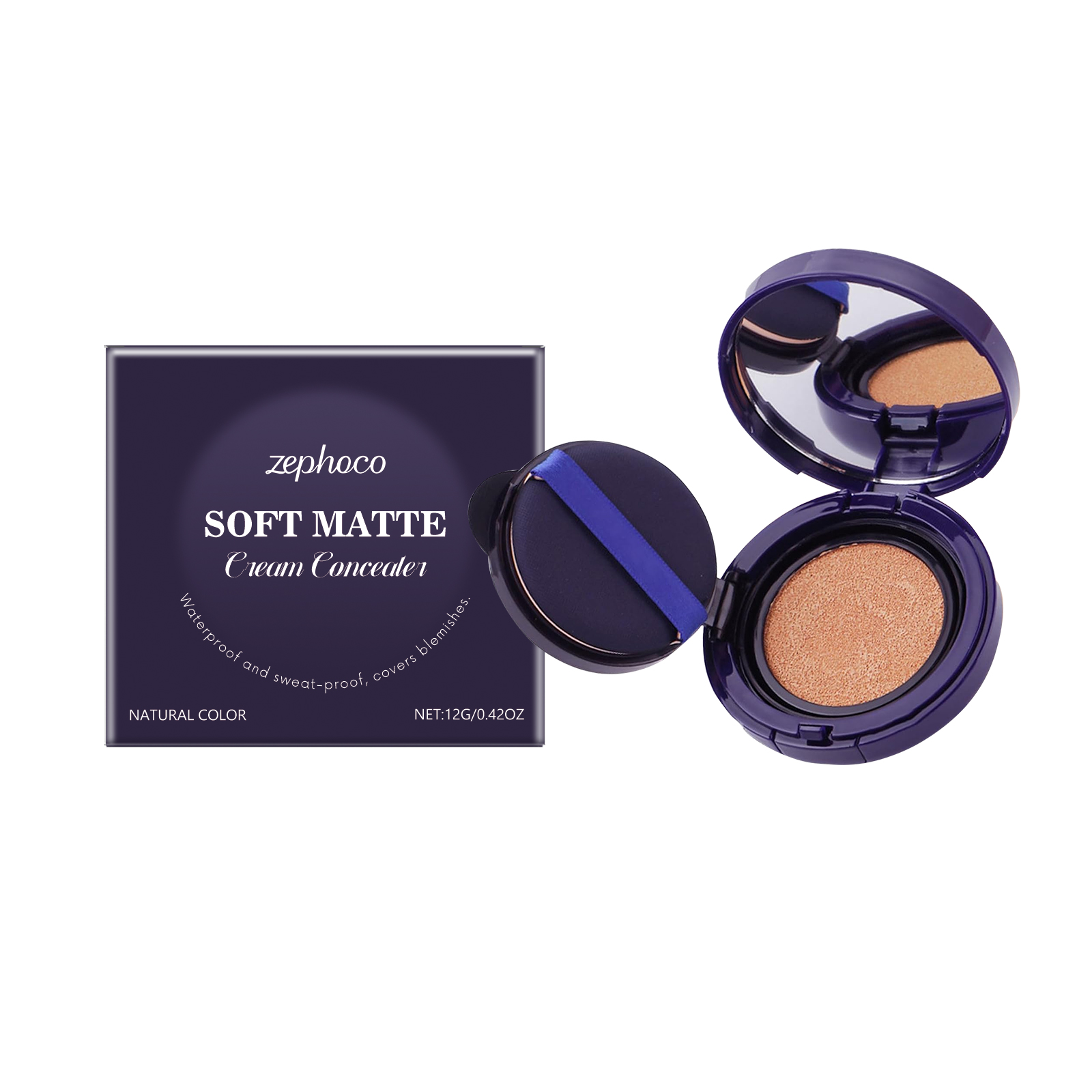Moisturizing Concealer Cushion Maintains Long Wear Covers Skin Blemishes Creates Natural Bare Skin Makeup Look