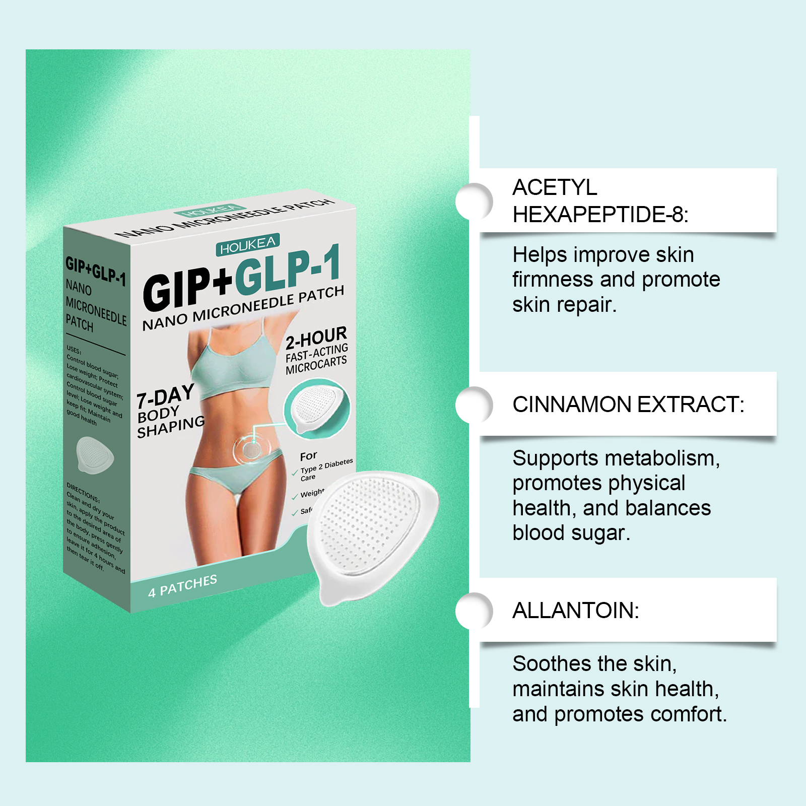 Body Care Patch Gentle Nourish Tighten Body Skin Lift Contour Daily Lazy Care Sticker
