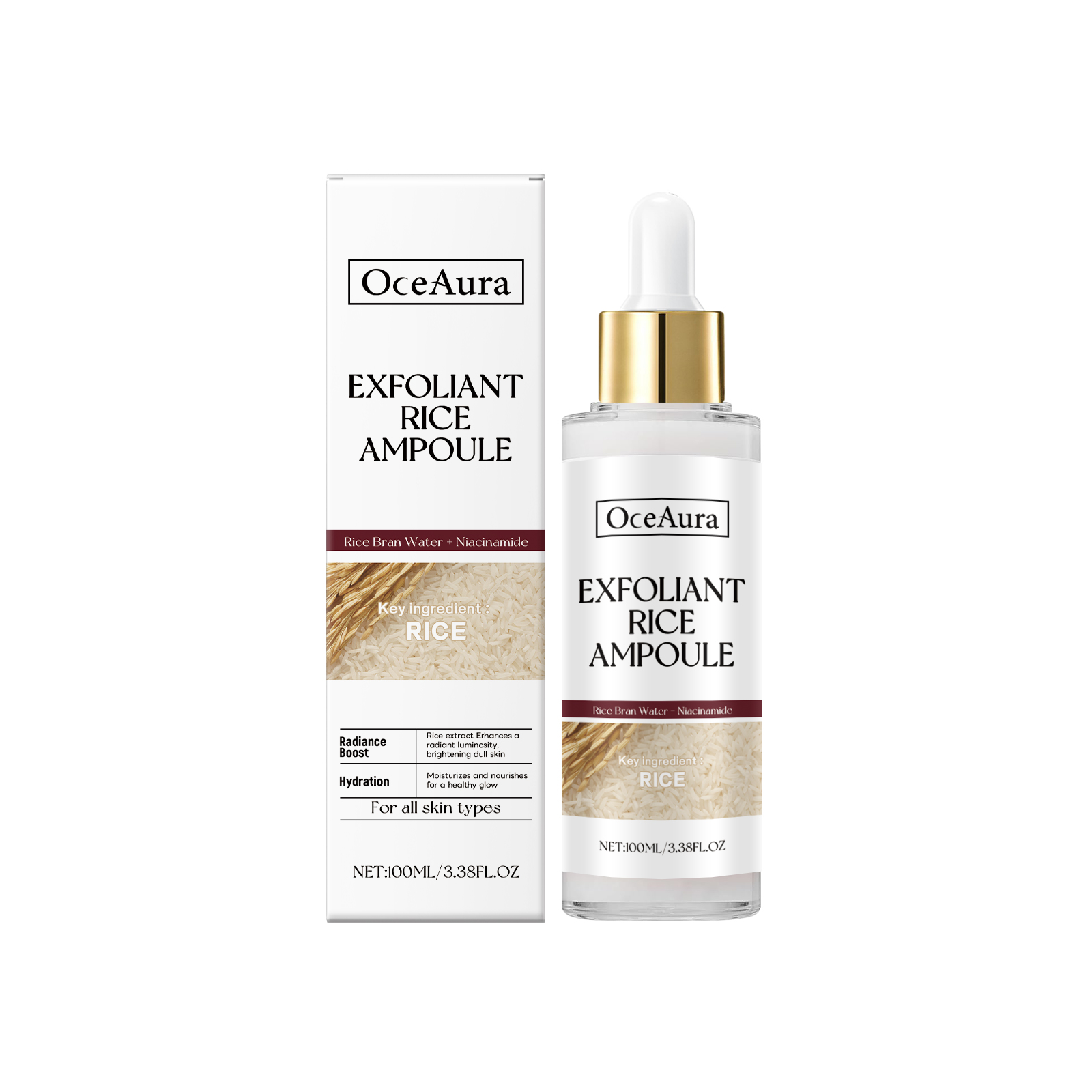Rice Moisturizing Exfoliating Liquid Nourishes Hydrates Gently Exfoliates Protects Tender Skin Moisturizing Lotion