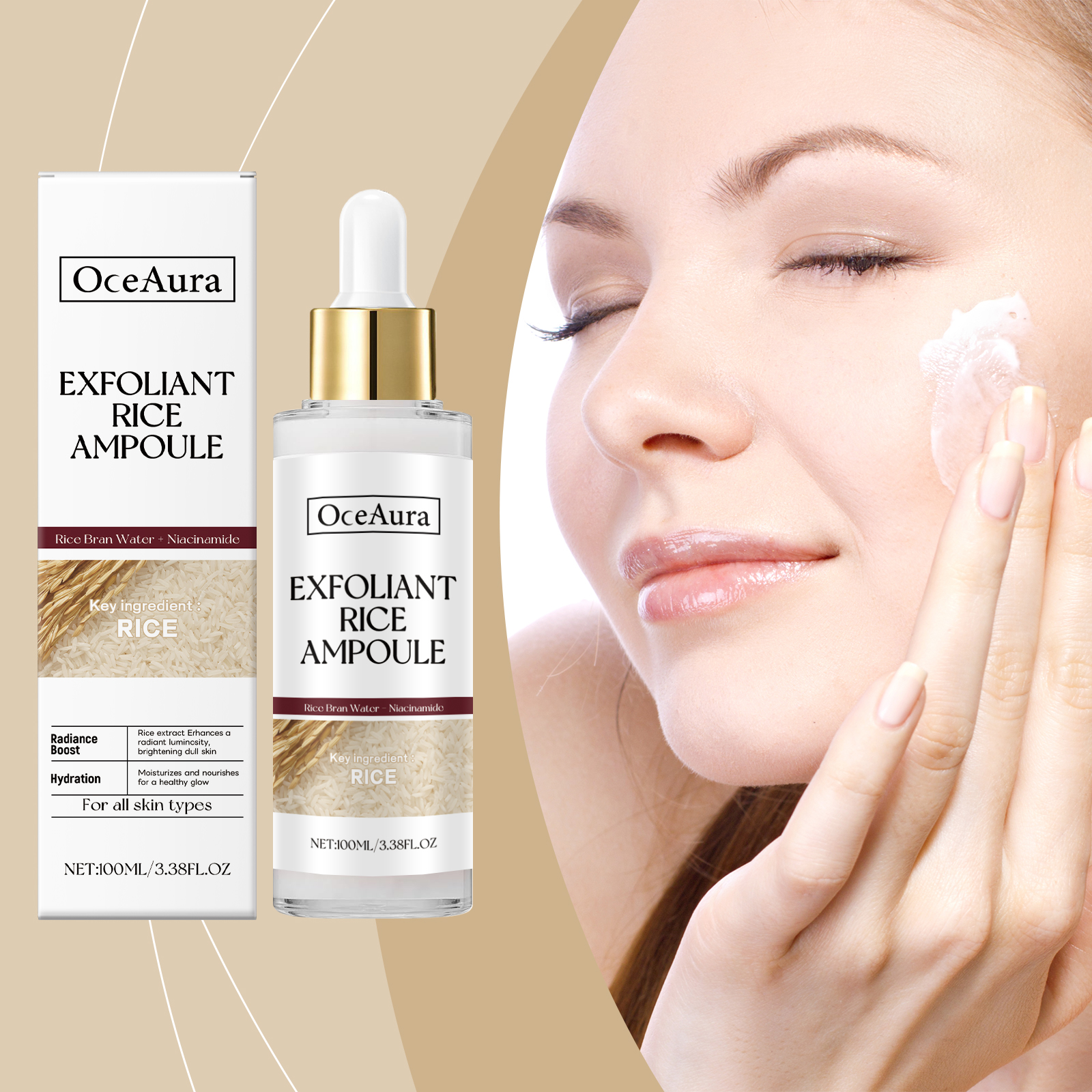 Rice Moisturizing Exfoliating Liquid Nourishes Hydrates Gently Exfoliates Protects Tender Skin Moisturizing Lotion