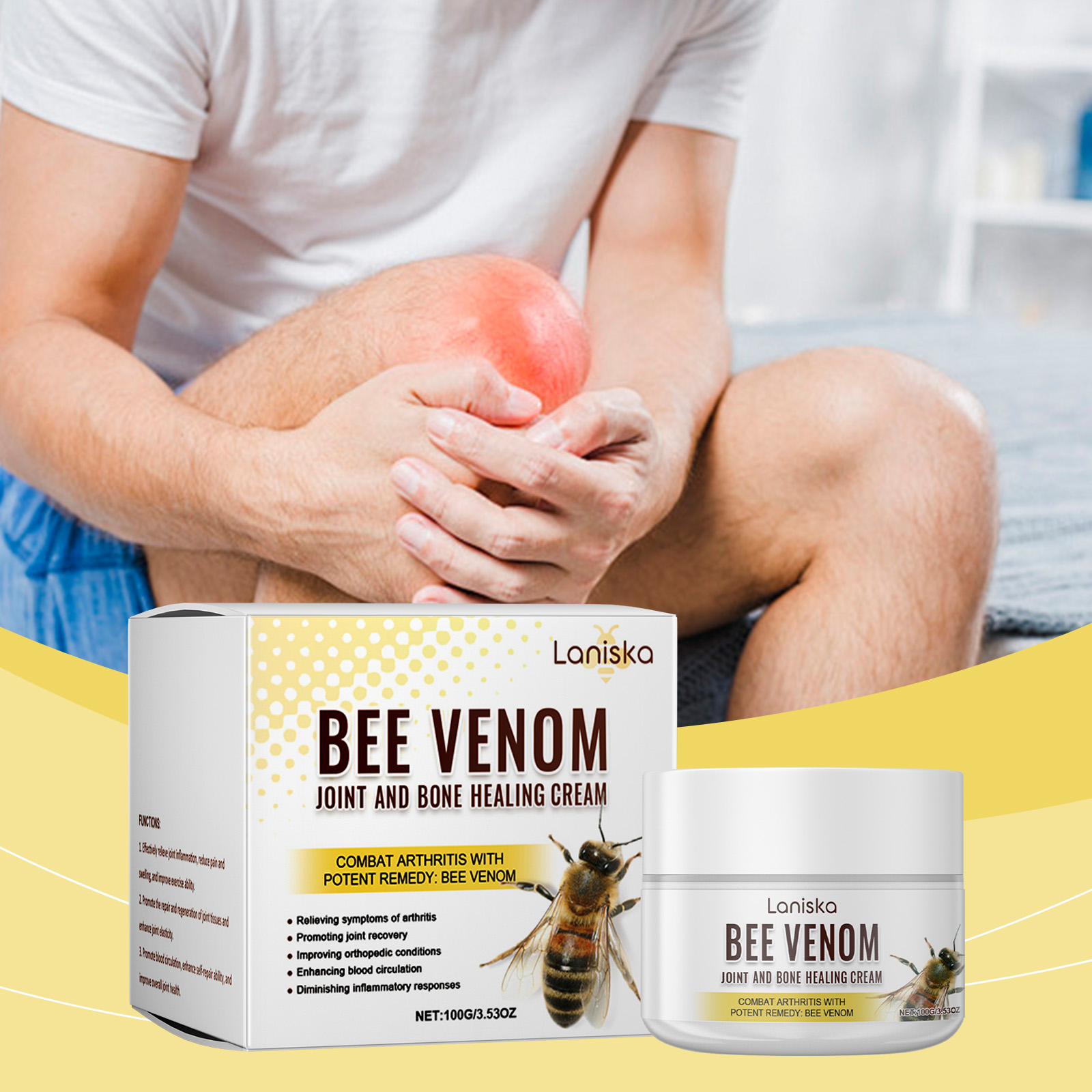 Bee Venom Joint Care Cream Shoulder Neck Waist Cervical Joint Massage Body Maintenance Skin Cream