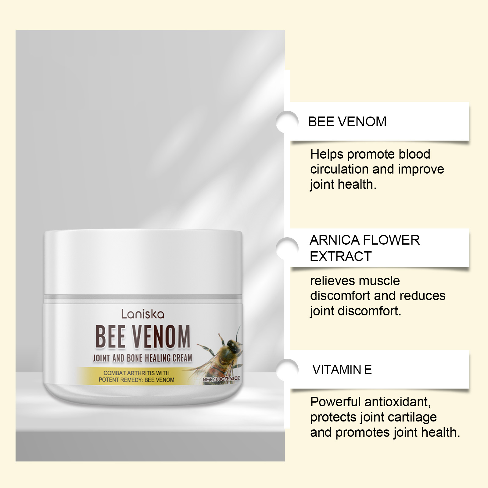 Bee Venom Joint Care Cream Shoulder Neck Waist Cervical Joint Massage Body Maintenance Skin Cream