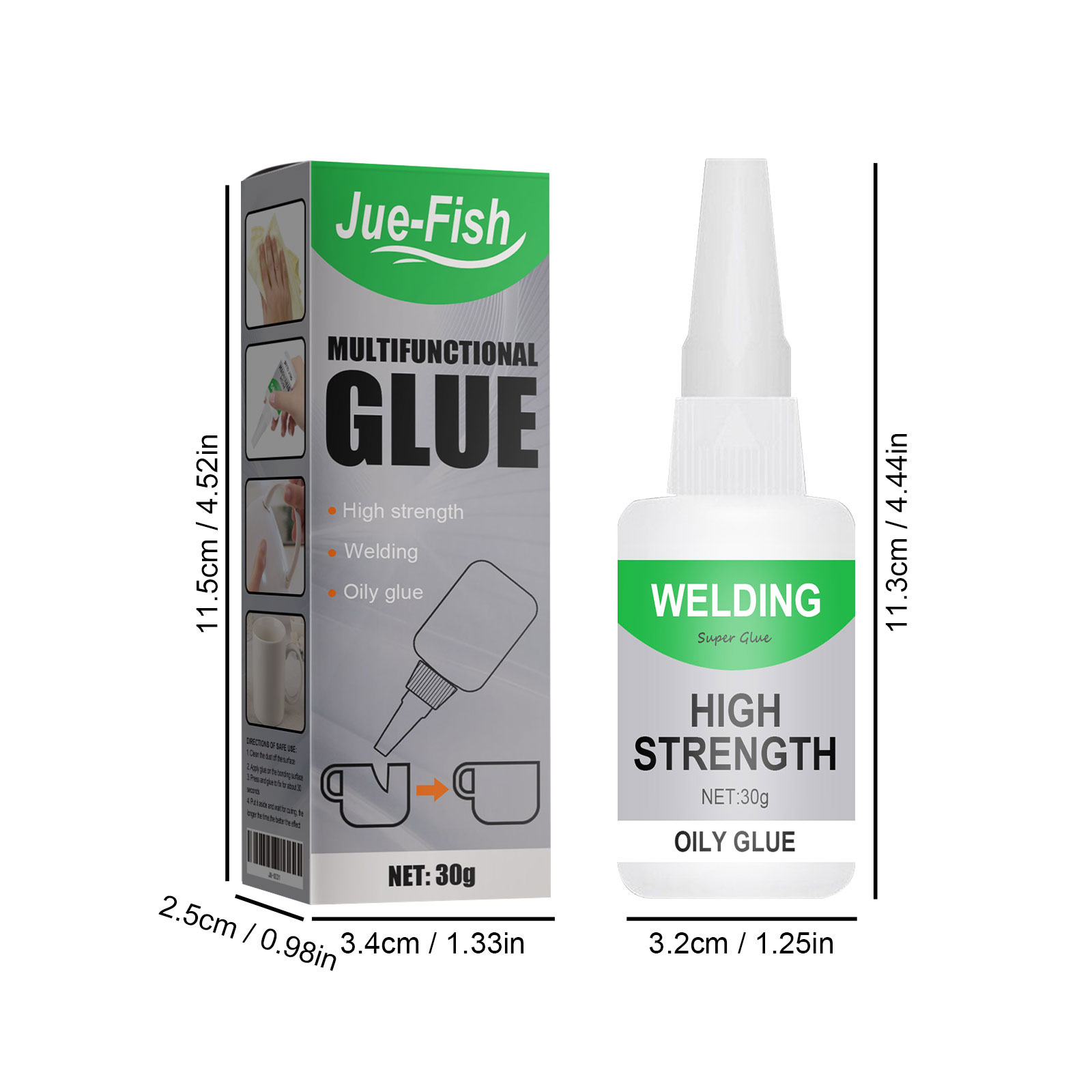 Multi Purpose Ceramic Waterproof Clear Glue Fast Drying For Glass Wood Metal Tile General Repair 30g
