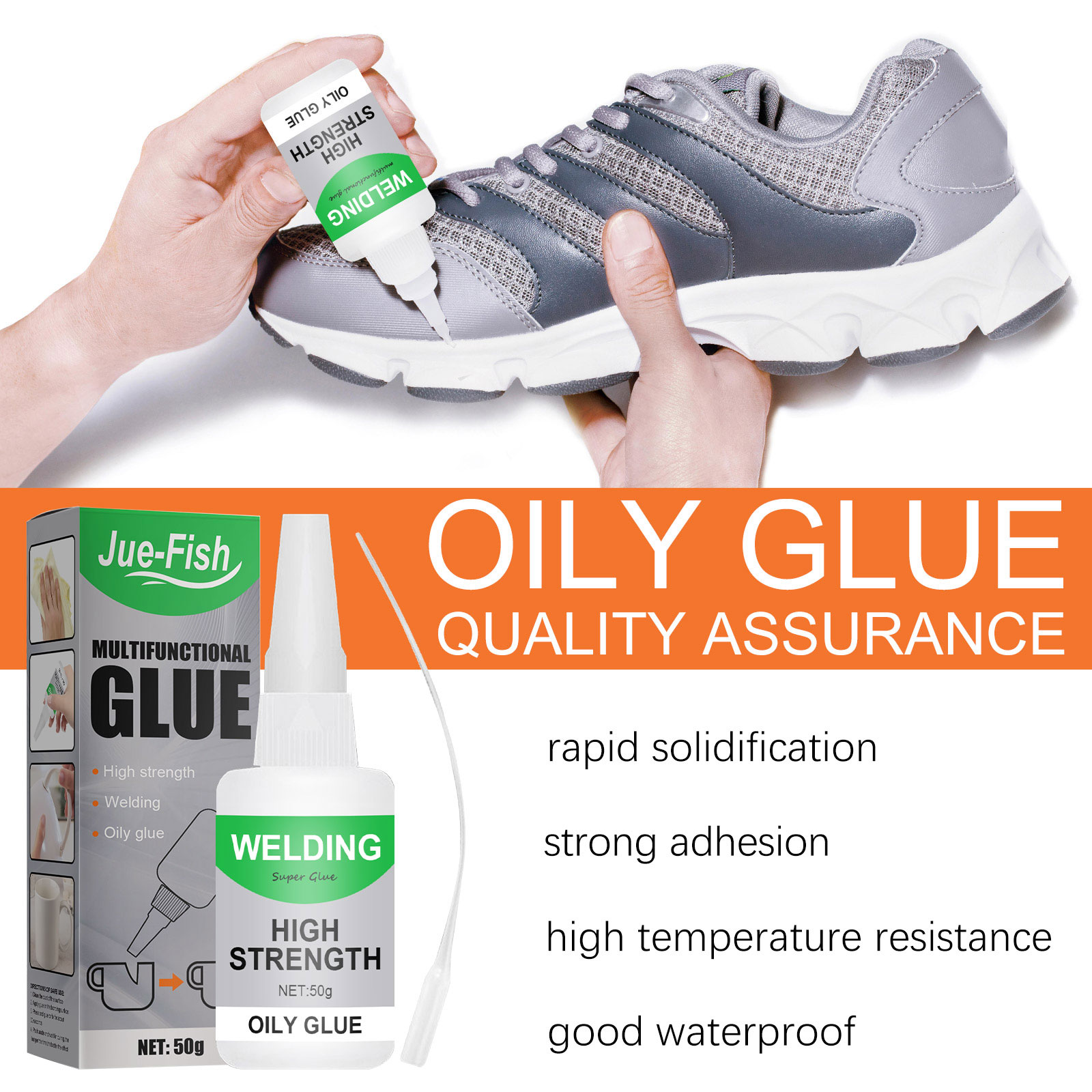 Multi Purpose Ceramic Waterproof Clear Glue Fast Drying For Glass Wood Metal Tile General Repair 30g