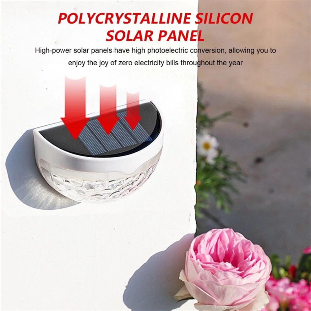 Shadow Light Solar Fence Lights Solar Decorative Garden Lights Waterproof Warm White