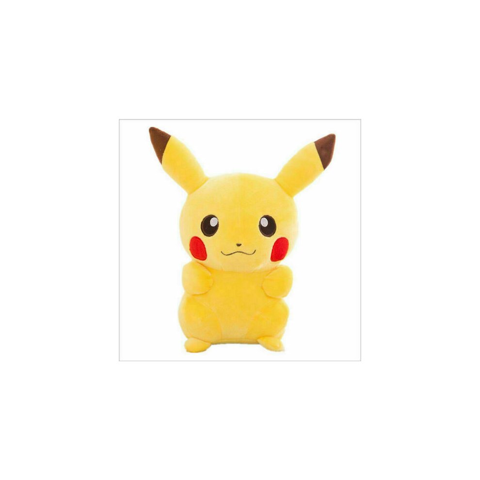 (Pikachu-7.9in) Pokemon Plush Soft Toys Stuffed Kids Children Gifts Pikachu Bulbasaur Ee