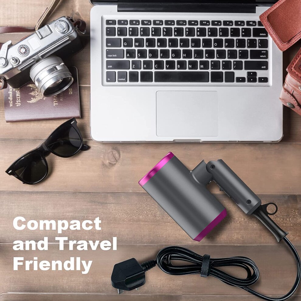 Travel Hair Dryer with Diffuser, Professional Hairdryer Low Noise Lightweight Blow Dryer
