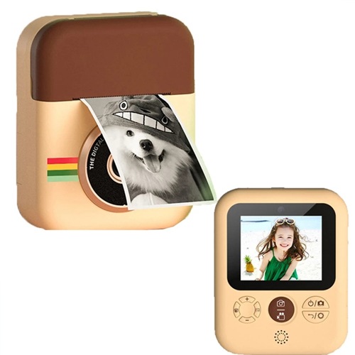 Kids Instant Printing Camera Mini Digital Camera With HD 1080P Video Recording Thermal Photo Paper 32GB SD Card New Year Christmas Birthday Gift for 3 4 5 6 7 8 9 10 Years Old Girls Boys