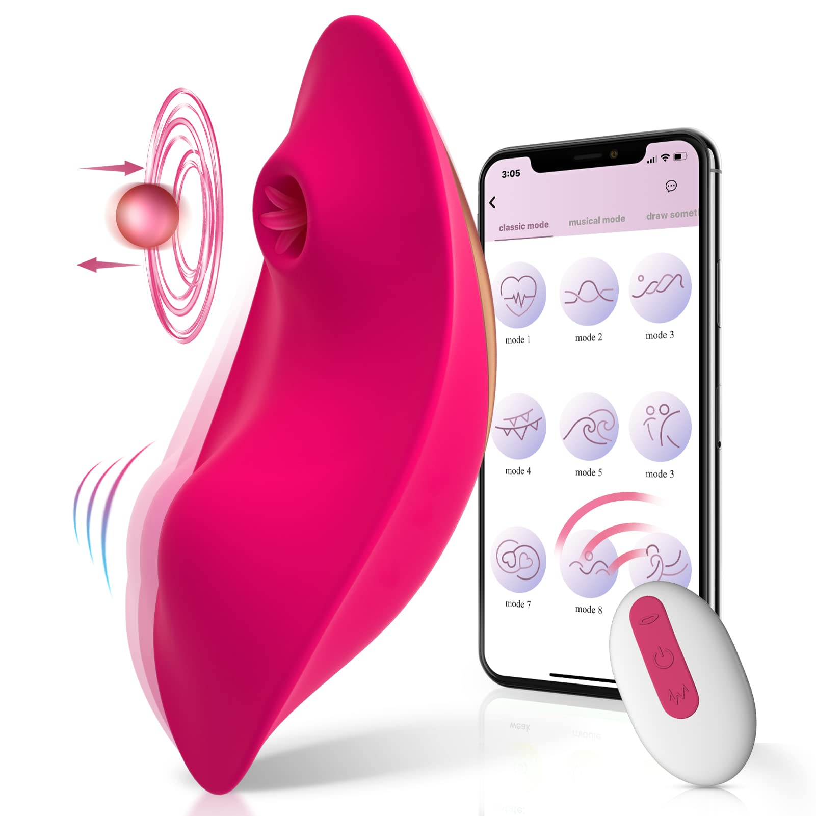 G Spot Vibrator Sex Toys for Women Nipples Clitoral Stimulator Adults Toys Masturbators Bullet Dildo Massager for Couples with 9 Vibrating Sucking APP Control