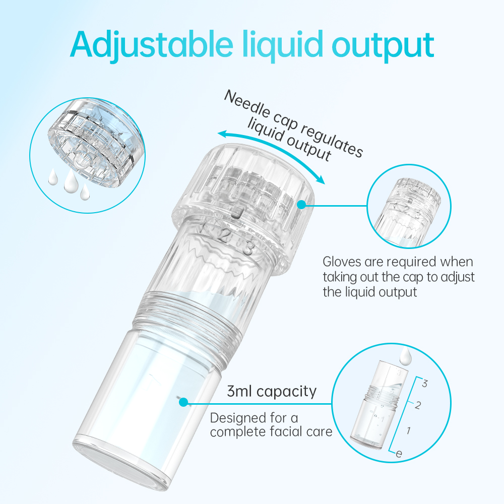 Derma Pen Hydra Pen H3 Automatic Applicator Serum Pen Wireless Microneedling Pen Professional Electric Skin Care Acne Wrinkle Removal Device Home Use with 12pcs Needle Cartridges
