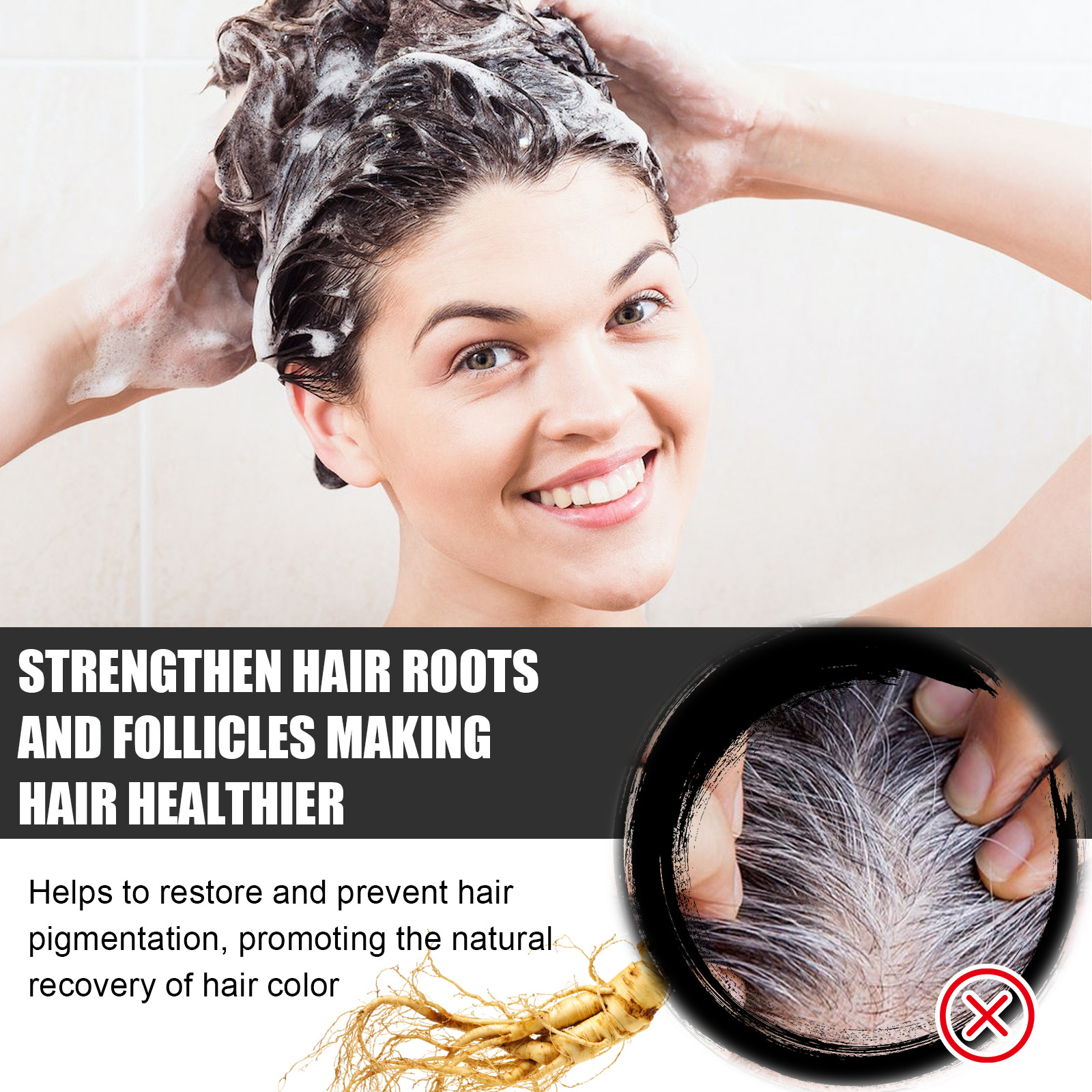 Grey Hair Darkening Bar Hair Shampoo Soap Restore Beard Natural Color Nourishing Cleaning Oil Control White Hair Repair Hair Treatment
