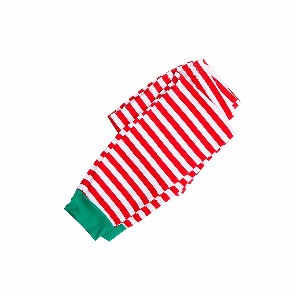 (3M Baby) Family Christmas Pajamas Set 2023 Xmas Letter Print Stop Elfing Around Family Matching Clothes Adult Kid Pyjamas Baby Romper Xmas Family Sleepwear