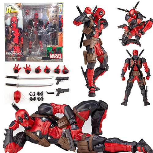 Marvel Legends X-men DEADPOOL Action Figure Revoltech Kaiyodo Model Toys Gift Ornament Decor