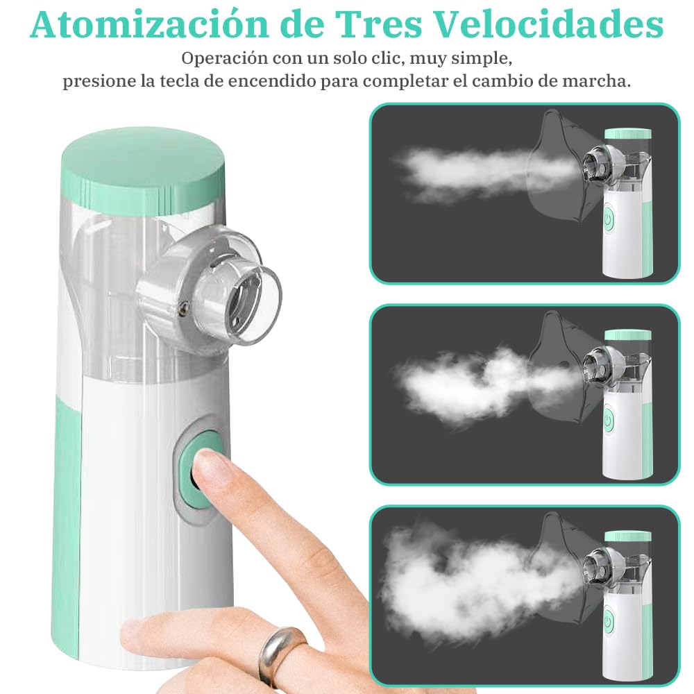 Nebuliser Machine for Adults and Kids Portable Nebulizer Machine Adjustable Atomization Rate Steam Inhaler for Home and Travel Use