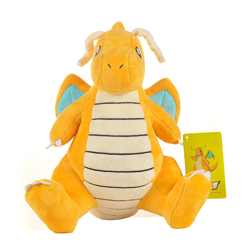 Pokemon Plush Soft Toy Teddy Dragonite Stuffed Animal Dolls Cartoon Pokemon Figures Plushie girls Boys Christmas Birthday Gift 25cm