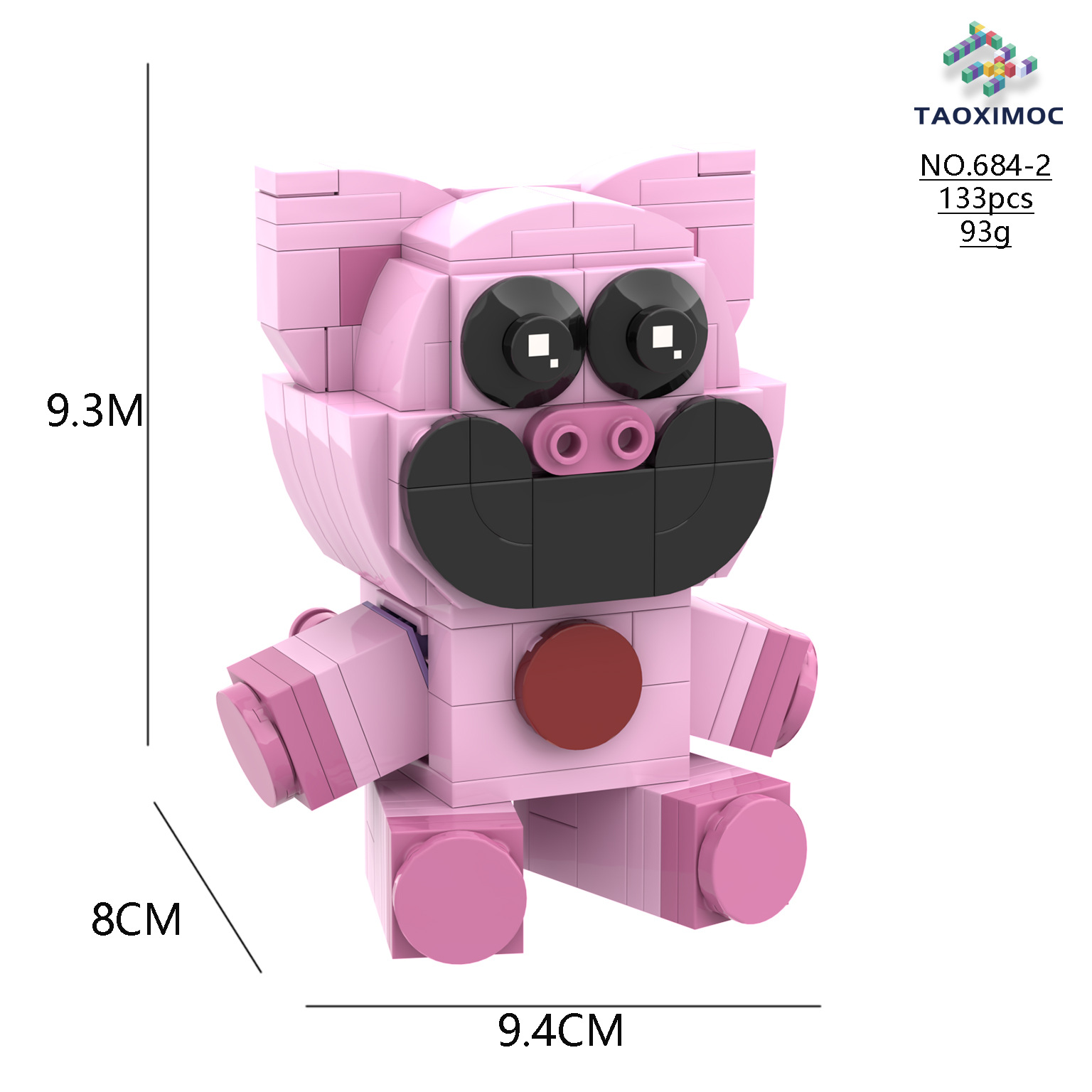 (A) Poppy 3 Smiling Critters Building Block Horror Game Action Figure Model Toys Creative Cute Building Bricks Birthday Gift