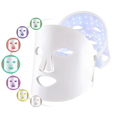 Silicone Led Light Therapy Face Mask 7 Colors Facial Rejuvenation Tightening Anti Aging Therapy Mask