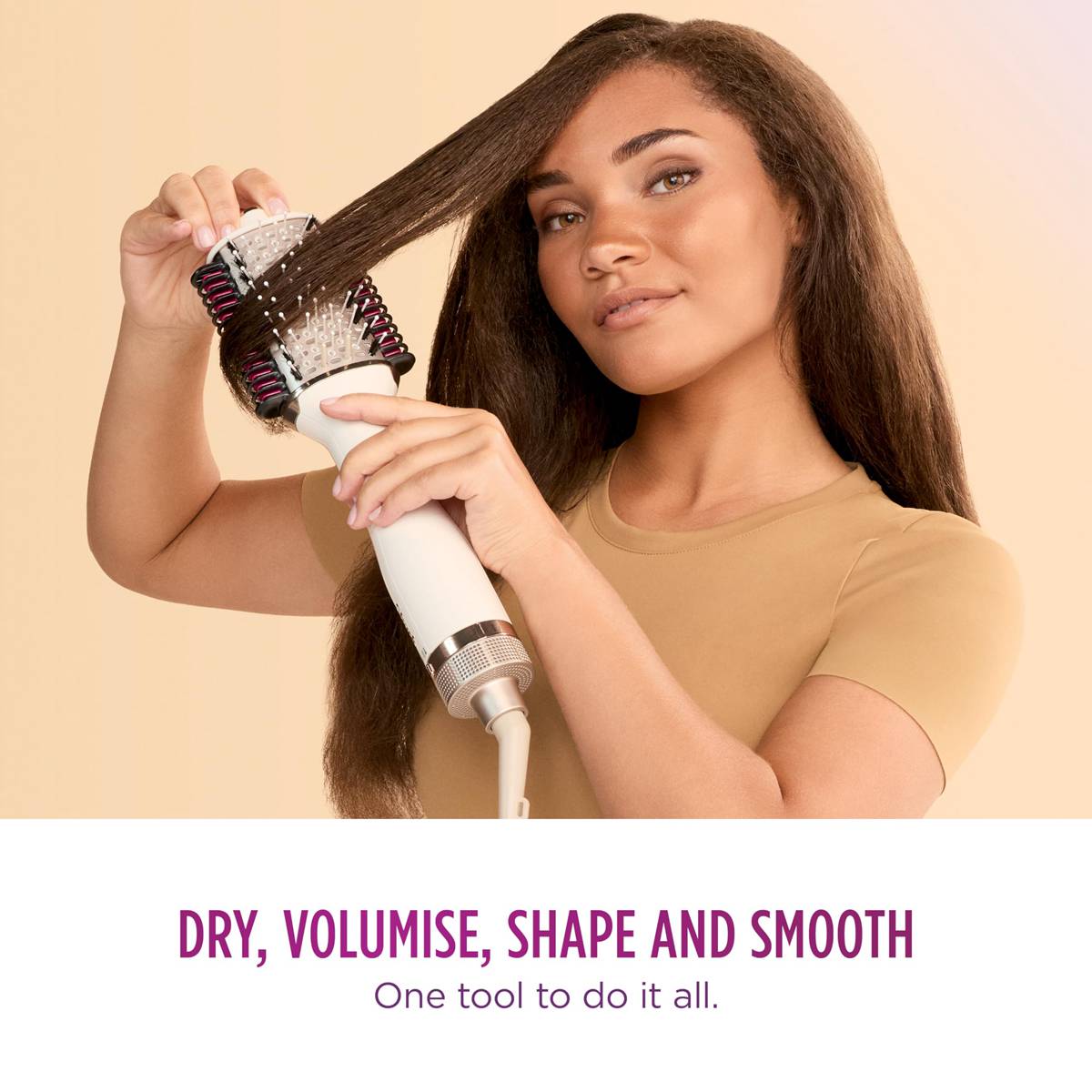 Shark Hair Straightener Hair Smooth Style Heated Comb + Blow Dryer Brush Wet & Dry Modes, Smoothing Hot Air Brush with 3 Temperatures