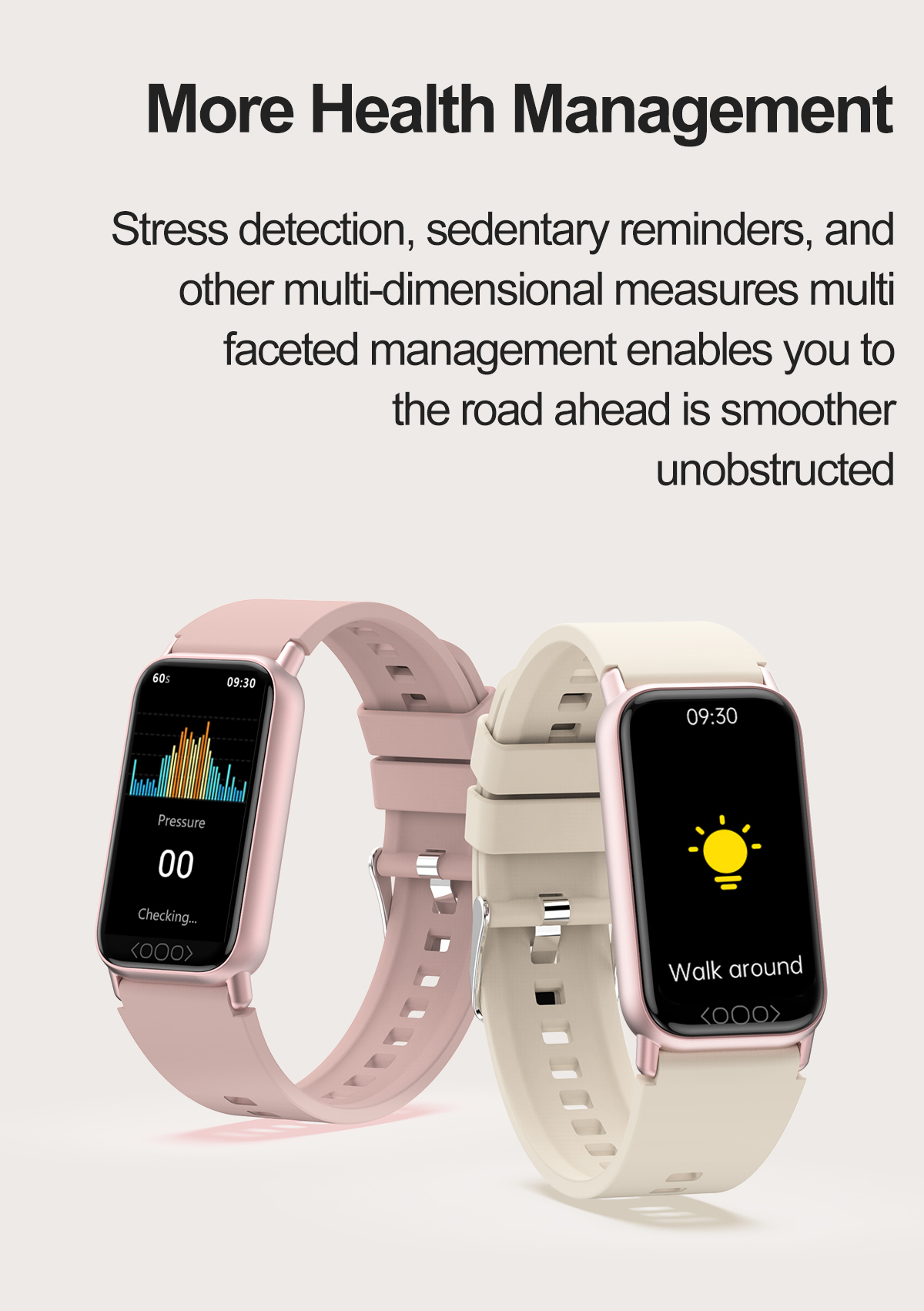 (Black) Smart Watch for Men 1.47 Inch Blood Glucose Heart Rate Blood Pressure Monitor Smartwatch Women Bracelet for Android iOS