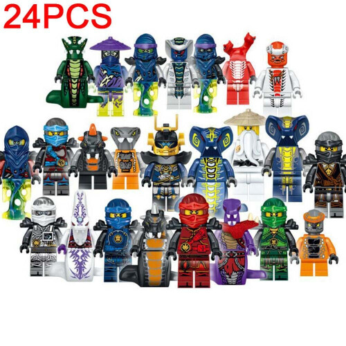 24pcs Ninjago Fit Lego Mini Figures Set