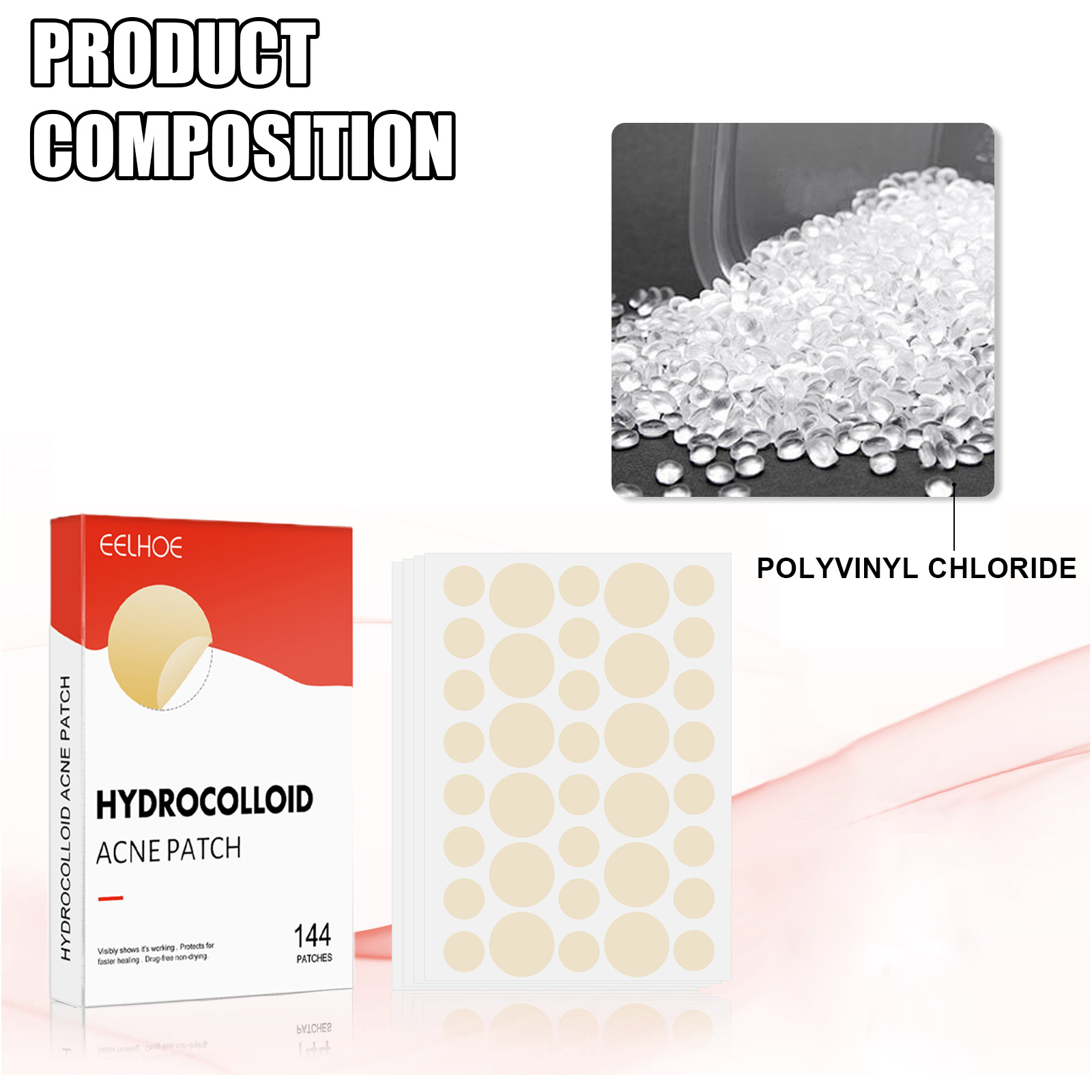 Hydrocolloid Acne Pimple Patch 144pcs Set Invisible Healing Absorbing Spot Sticker Covering Men Women Face Spot Scar Care Acnes Face Skin Care