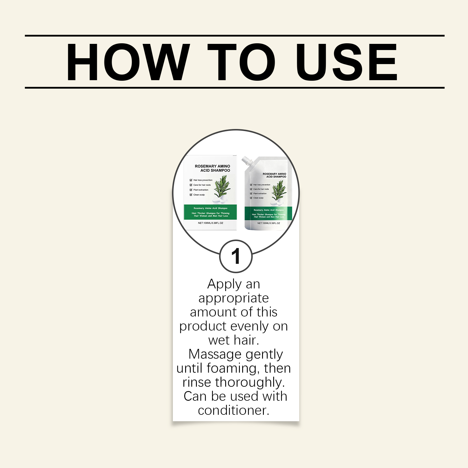 Organic Rosemary Hair Growth Shampoo Thickening Hydrolyzed Keratin Dry Frizzy Damaged Repair Moisturizing Scalp Cleaning Shampoo ﻿