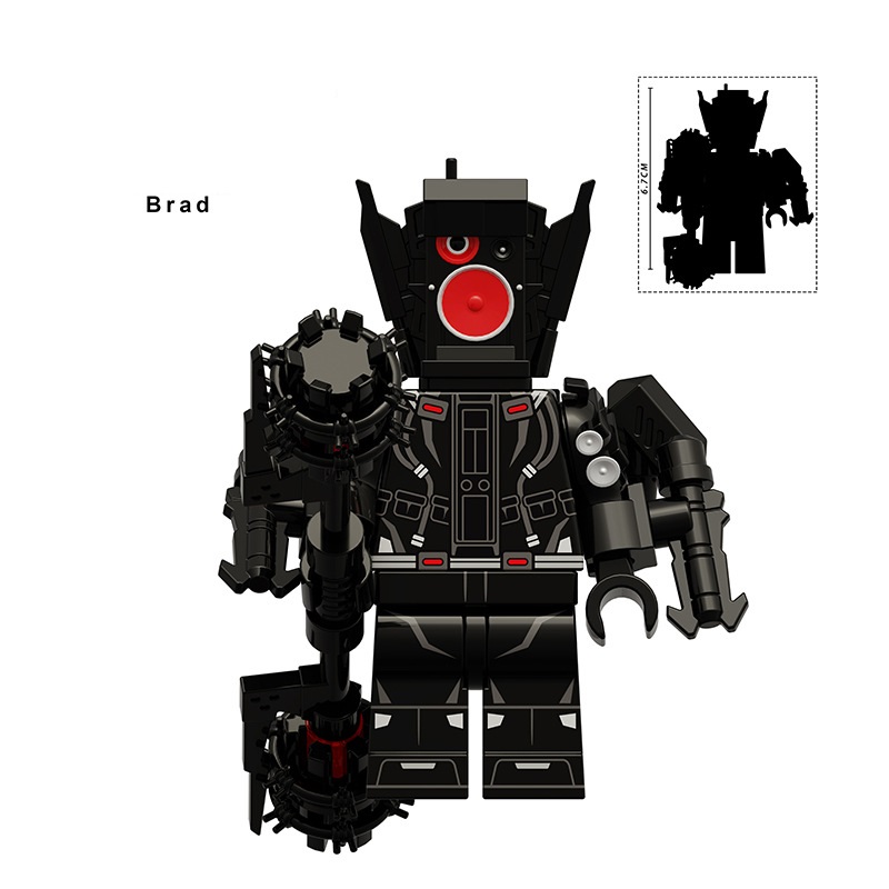 (Style E) Toilet Titan Building Blocks Toy Action Mini Figure Model Horror Game Multiverse Upgraded Kids Fans Collectible Animation Birthday Gift