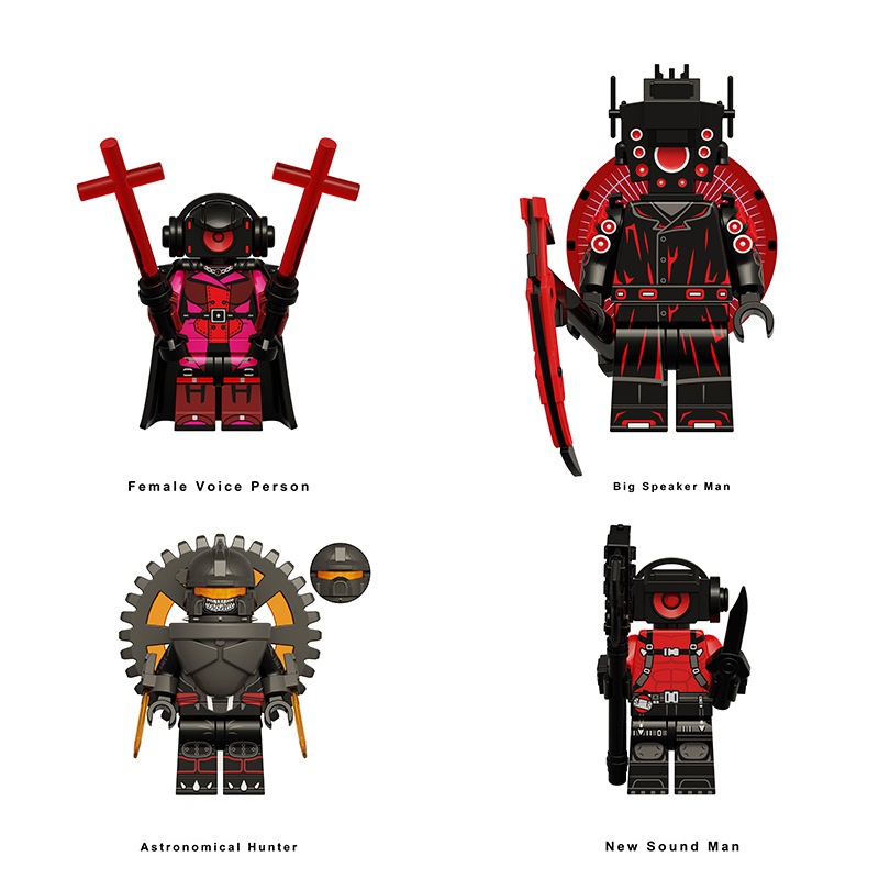 (Style E) Toilet Titan Building Blocks Toy Action Mini Figure Model Horror Game Multiverse Upgraded Kids Fans Collectible Animation Birthday Gift