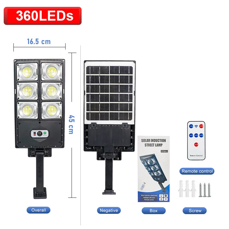 (720 leds) Solar LED Outdoor Light with Remote Control 720LED Waterproof Street Garden Lamp