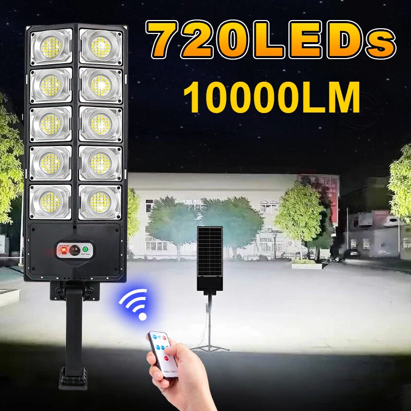 (720 leds) Solar LED Outdoor Light with Remote Control 720LED Waterproof Street Garden Lamp