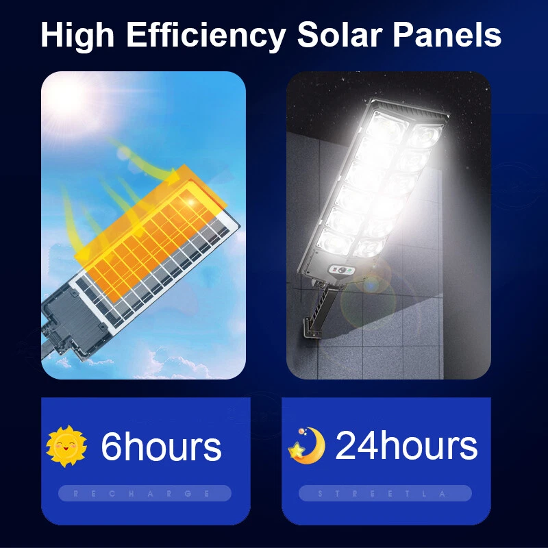 (720 leds) Solar LED Outdoor Light with Remote Control 720LED Waterproof Street Garden Lamp
