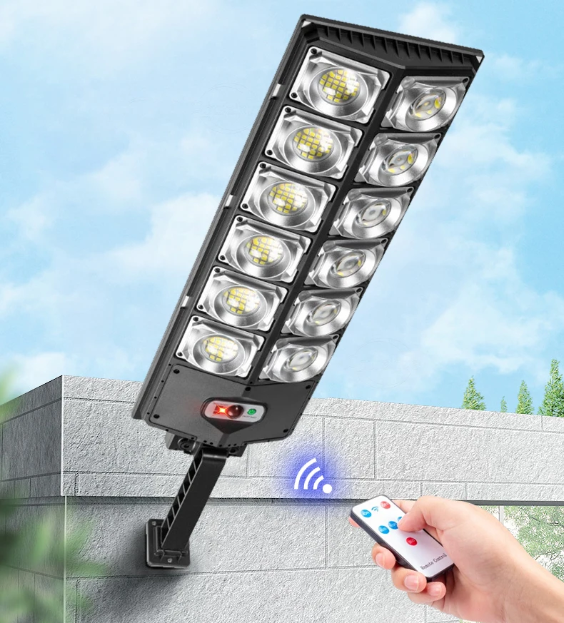 (720 leds) Solar LED Outdoor Light with Remote Control 720LED Waterproof Street Garden Lamp