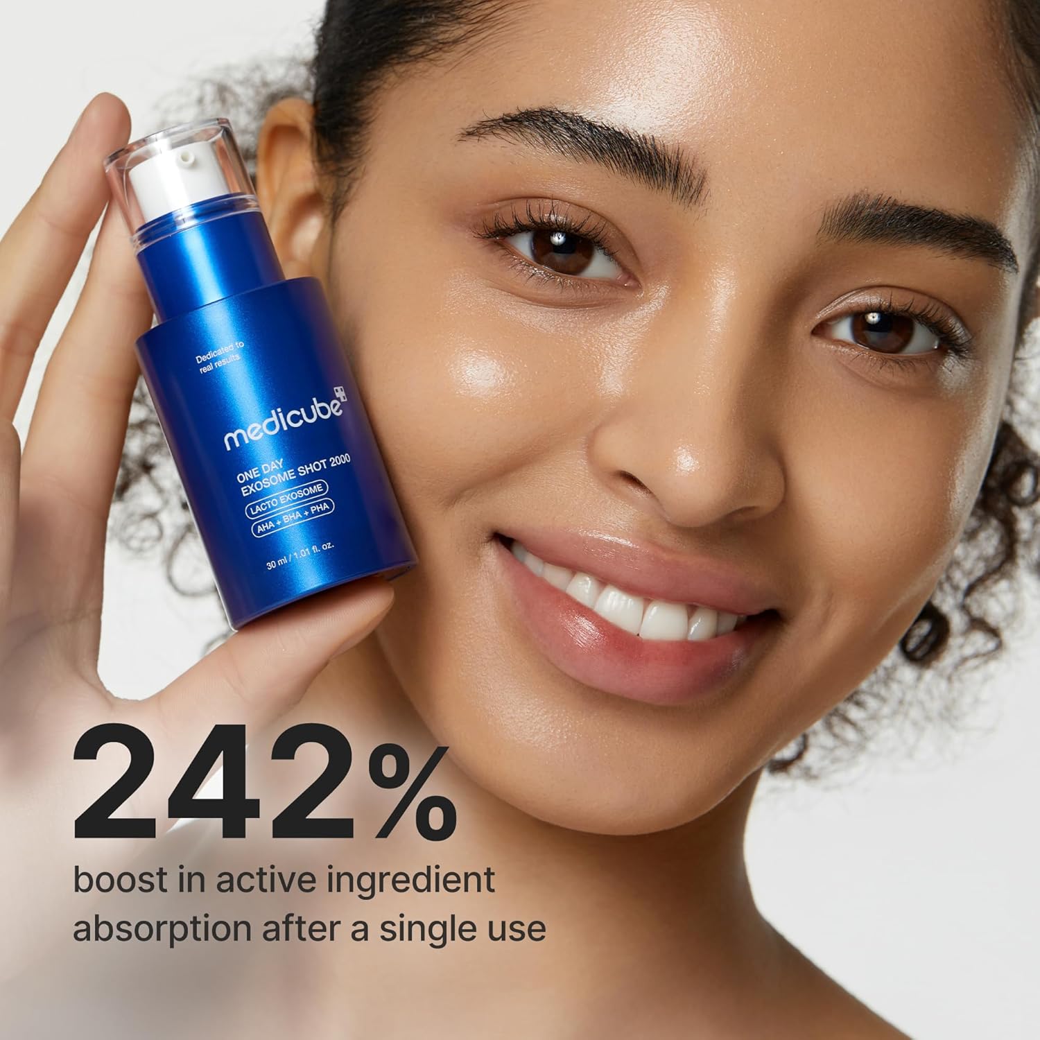 medicube Zero Exosome Shot 7500PPM Spicule Facial Serum Liquid Skin Booster Serum Exosome AHA BHA PHA Pore Care Dead Cells Skin Texture Korean Skin Care 30ml