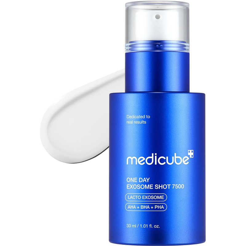medicube Zero Exosome Shot 7500PPM Spicule Facial Serum Liquid Skin Booster Serum Exosome AHA BHA PHA Pore Care Dead Cells Skin Texture Korean Skin Care 30ml