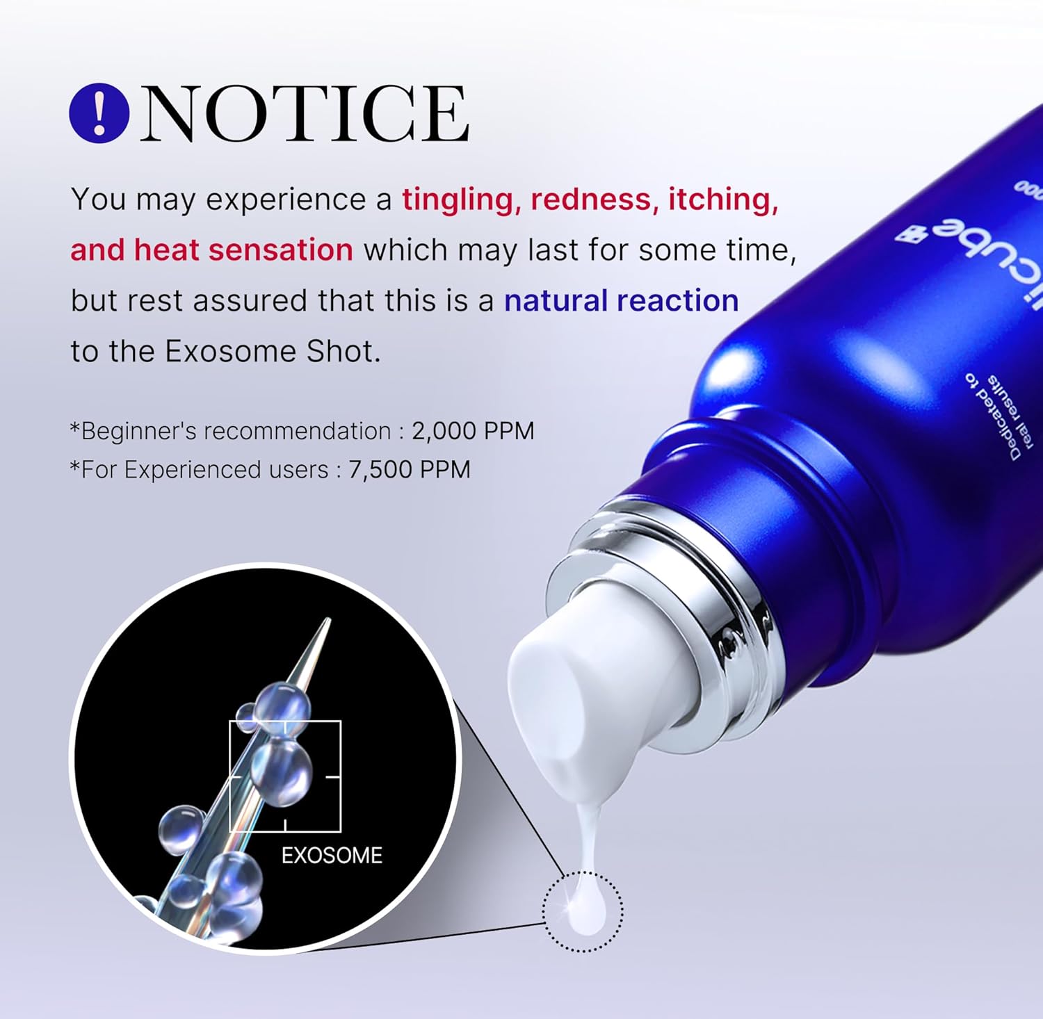 medicube Zero Exosome Shot 7500PPM Spicule Facial Serum Liquid Skin Booster Serum Exosome AHA BHA PHA Pore Care Dead Cells Skin Texture Korean Skin Care 30ml
