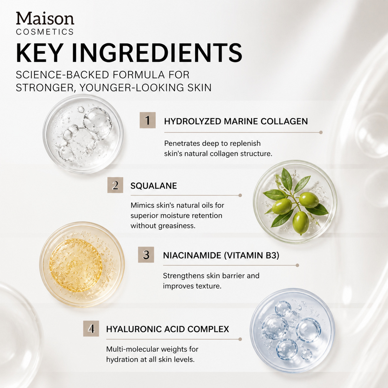 Deep Collagen Boosting Essence Cream For Firming Hydrating And Daily Anti Aging Face Treatment 30ml