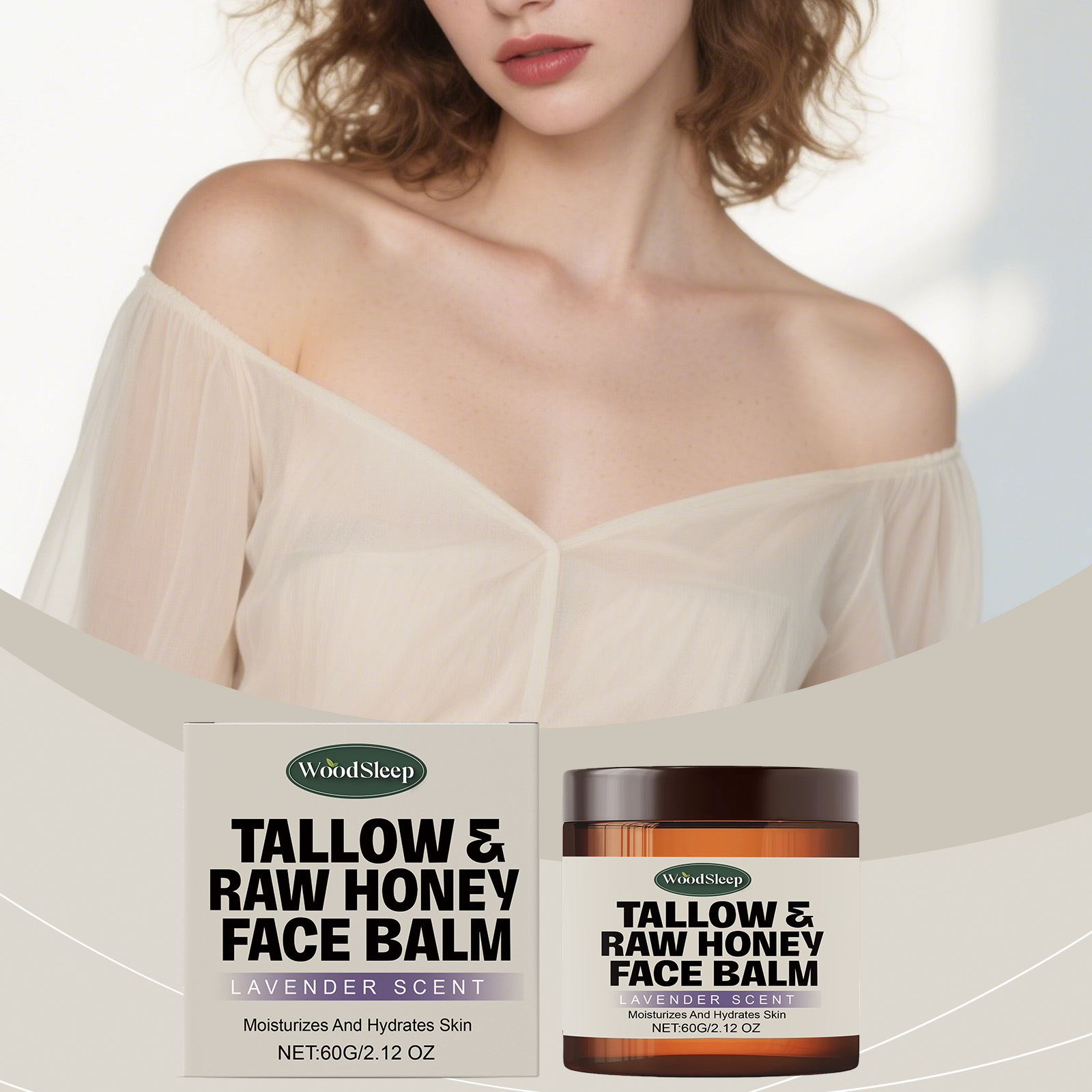 Tallow Honey Balm Moisturizing Nourishing For Face And Body Daily Skin Softening Smoothing Essential Hydrating Care