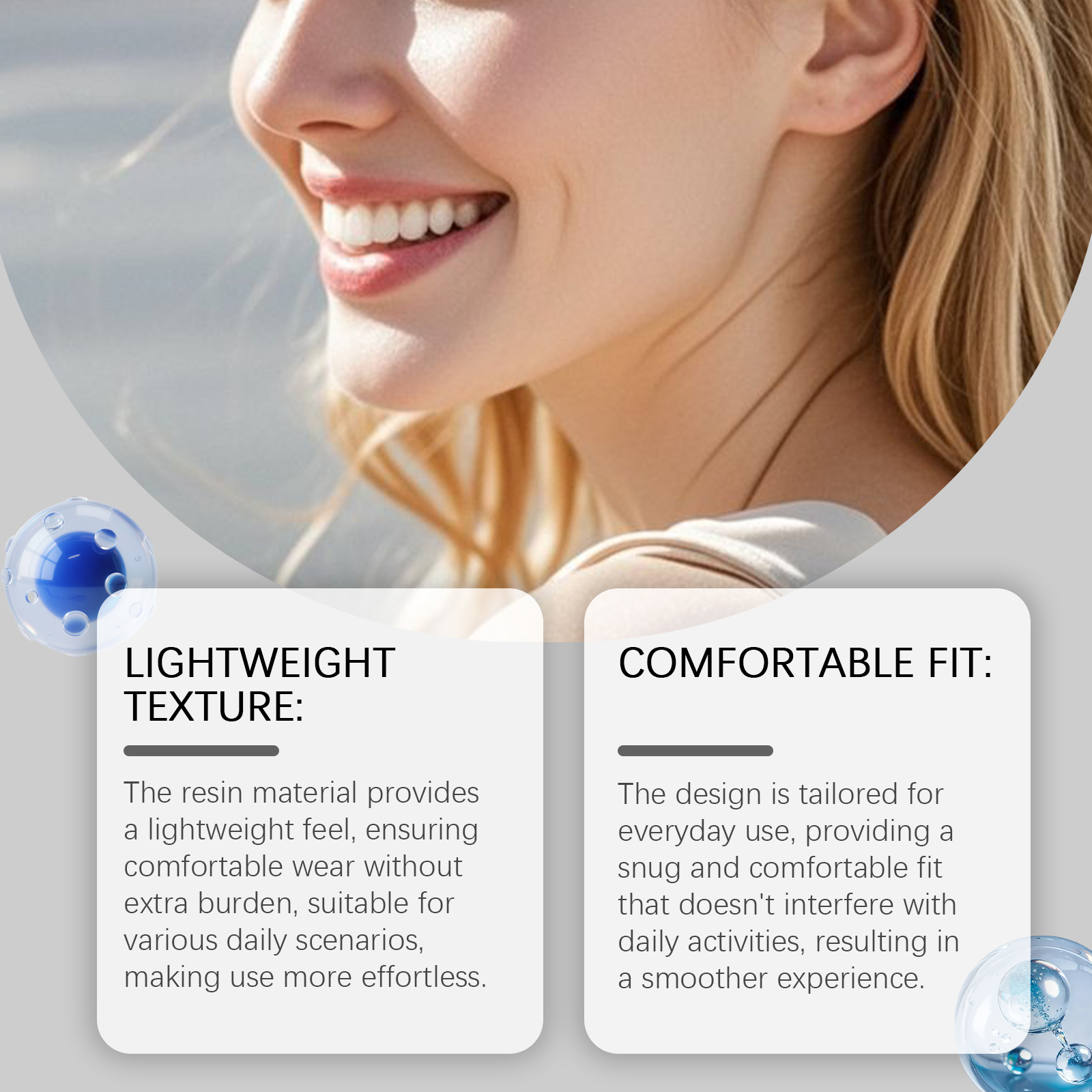 Denture Modifying Kit Comfortable Material Stable Wearing Easy Operation Convenient Improve Aesthetics Daily Care Set