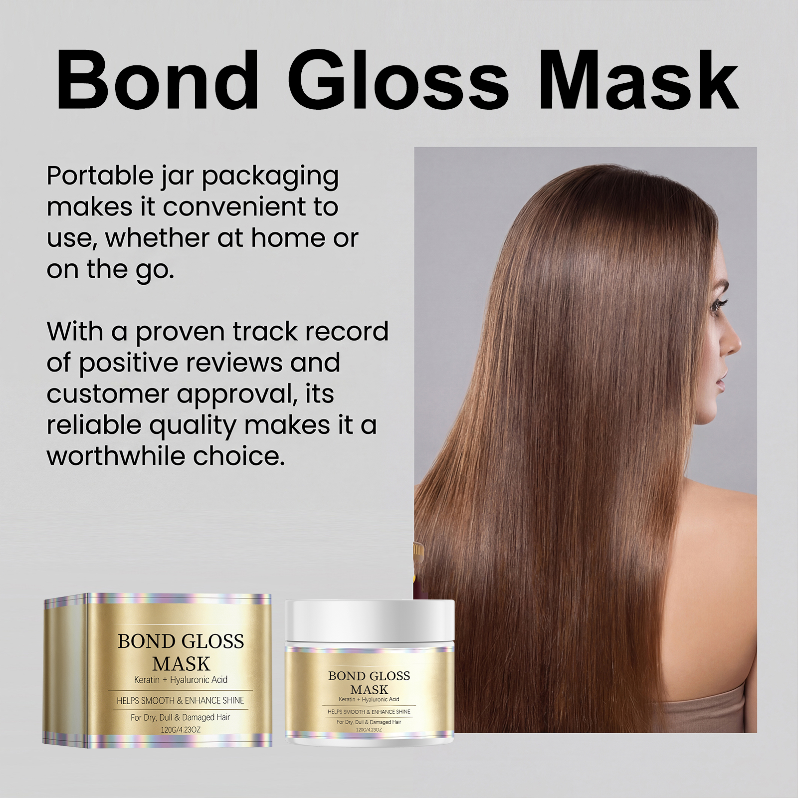 Smooth Glossy Hair Mask Hydrating Nourishing Moisturizing Soft Silky Fresh Floppy For Dry Damaged Hair Strands