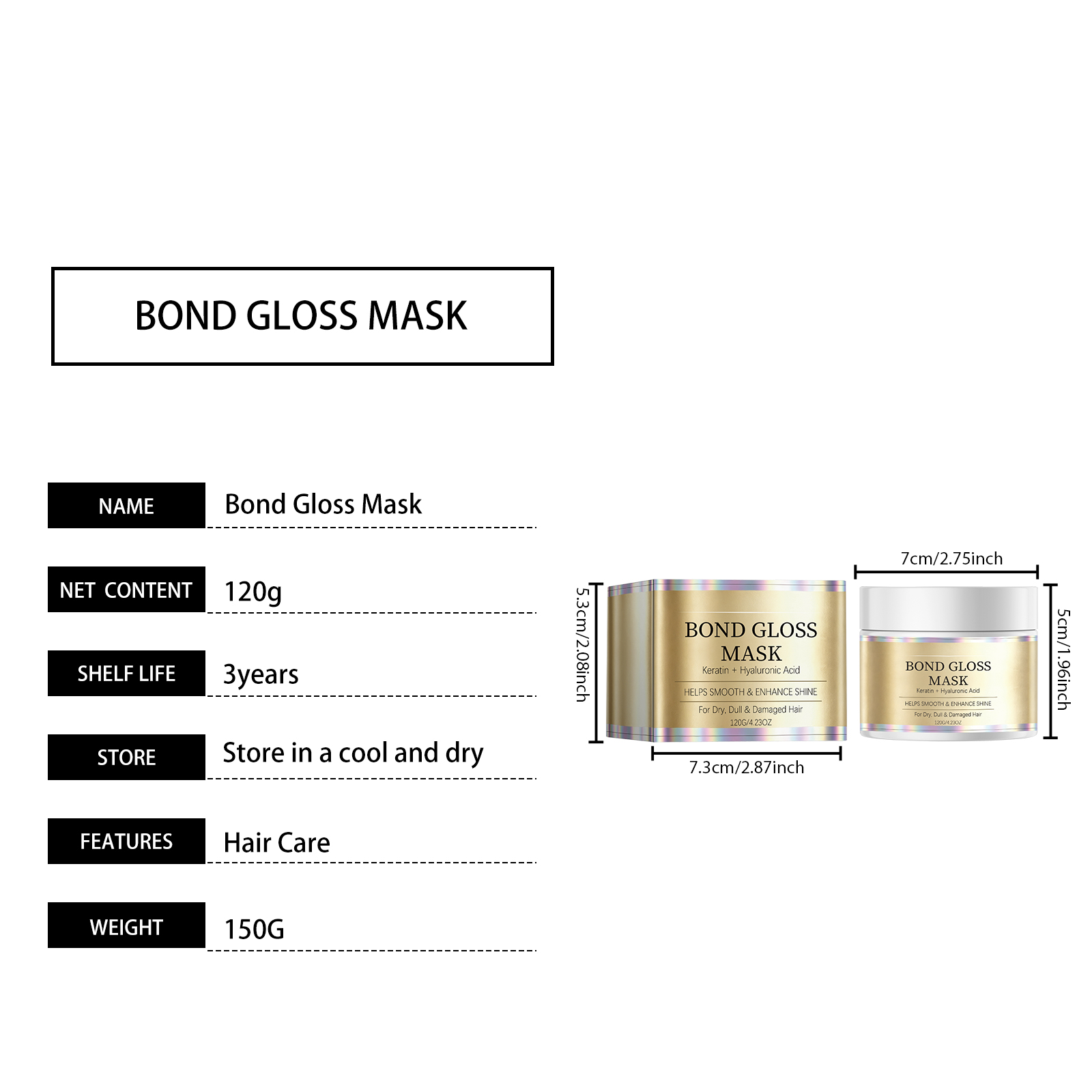 Smooth Glossy Hair Mask Hydrating Nourishing Moisturizing Soft Silky Fresh Floppy For Dry Damaged Hair Strands