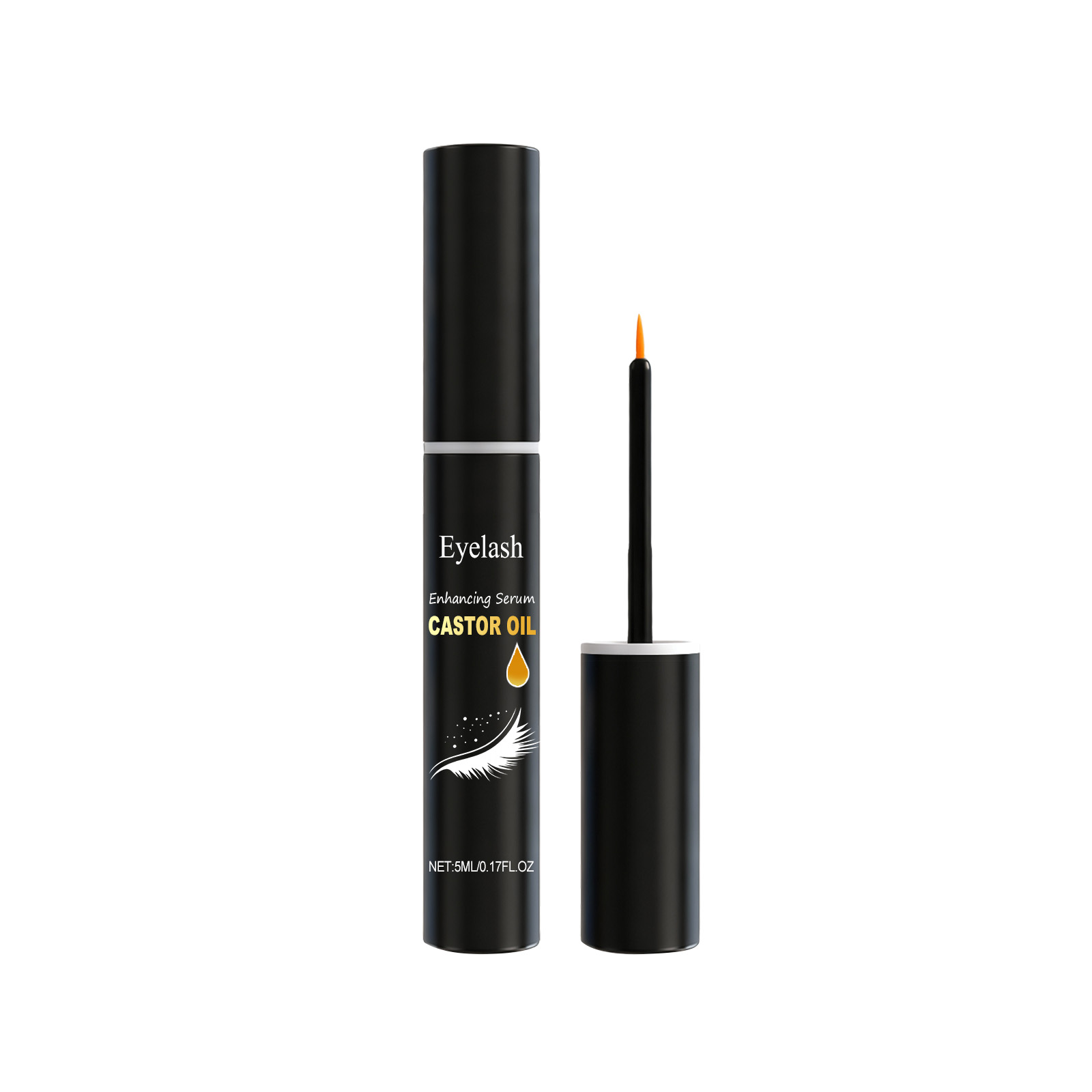Eyelash Serum Natural Charming Curling Shaping Light Smooth Anti Smudge Jet Black Glossy Eye Makeup