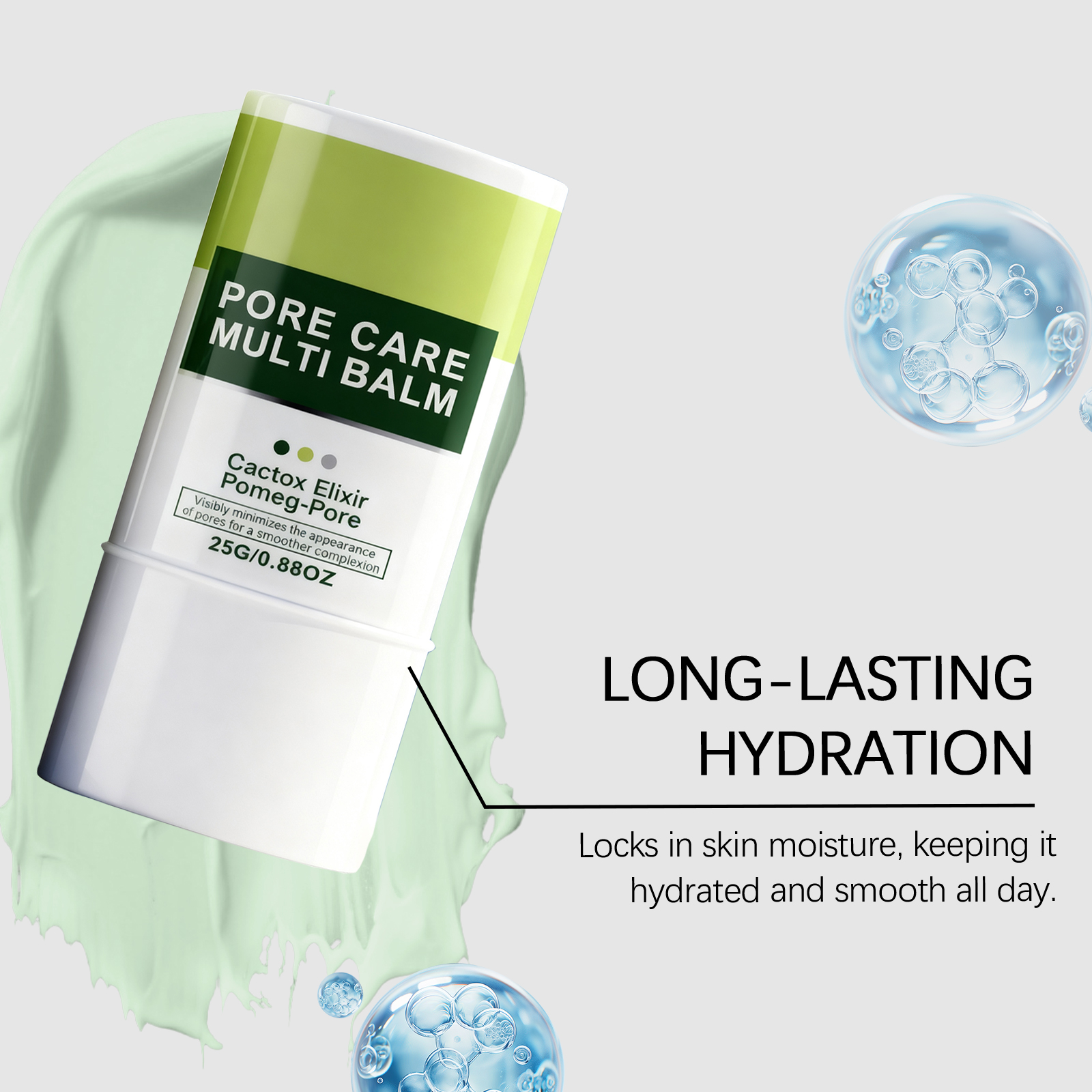 Facial Moisturizing Stick Rich Hydrating Light Clear Natural Daily Skin Smear Care For Face Complexion Soft