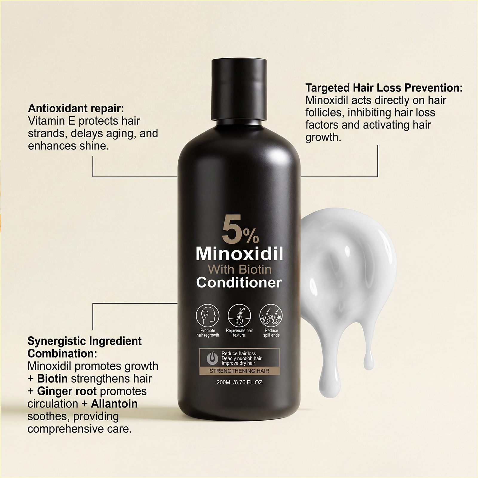 Moisturizing Hair Conditioner Mild Care Silky Shiny Light Hydration Daily Hair Care For All Hair Types Smooth Nourish Tender Gloss Fresh Soft