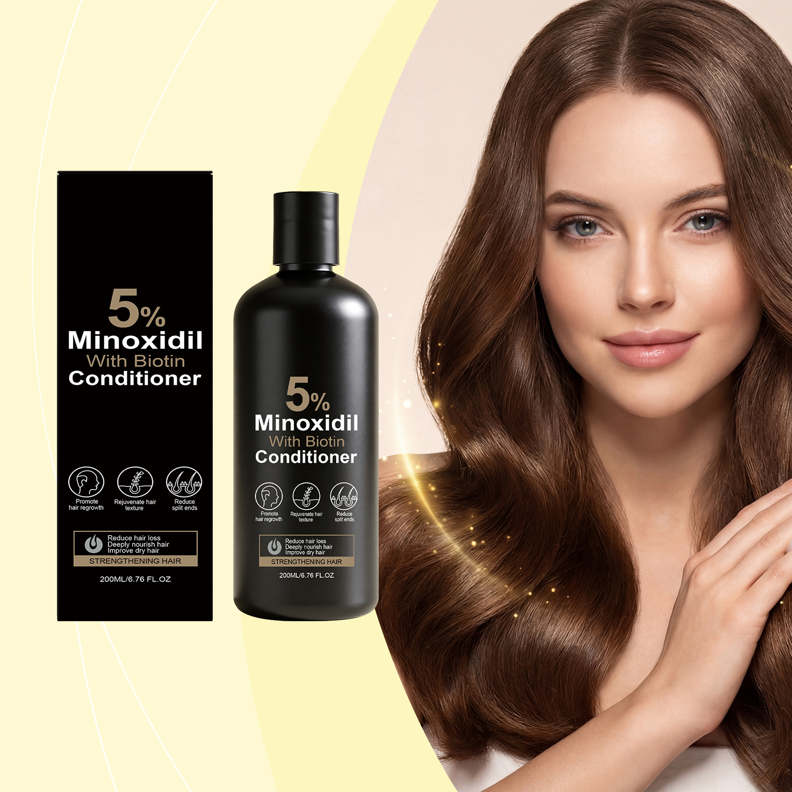 Moisturizing Hair Conditioner Mild Care Silky Shiny Light Hydration Daily Hair Care For All Hair Types Smooth Nourish Tender Gloss Fresh Soft